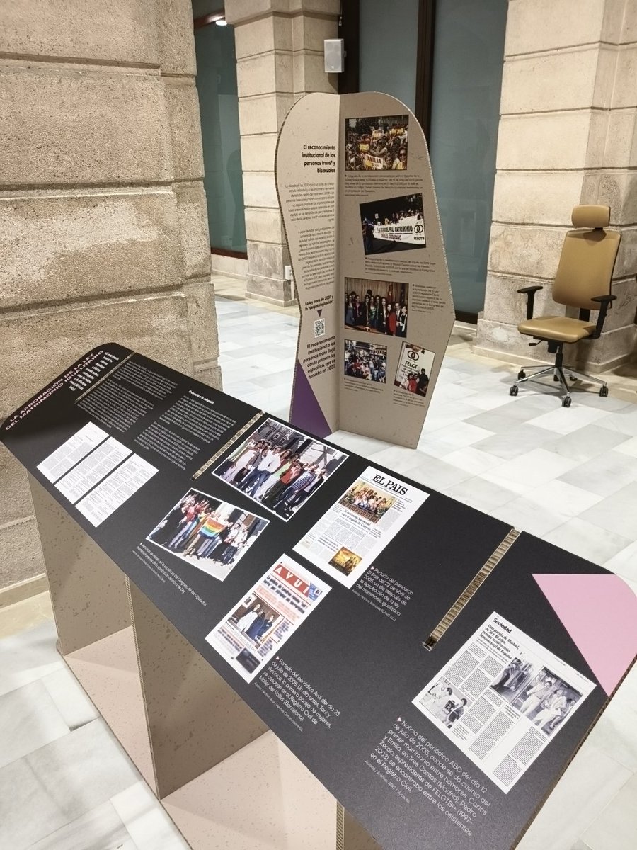 CLGS_SAFOR's tweet image. Ja podeu visitar l'exposició 20 ANYS DE MATRIMONI IGUALITARI a Espanya. 
En ella es fa un recorregut pels principals esdeveniments històrics de l'activisme LGTBIQ+ des dels ANYS 70 fins el dia de hui, posant l'accent en l'aprovació de la llei del matrimoni igualitari.