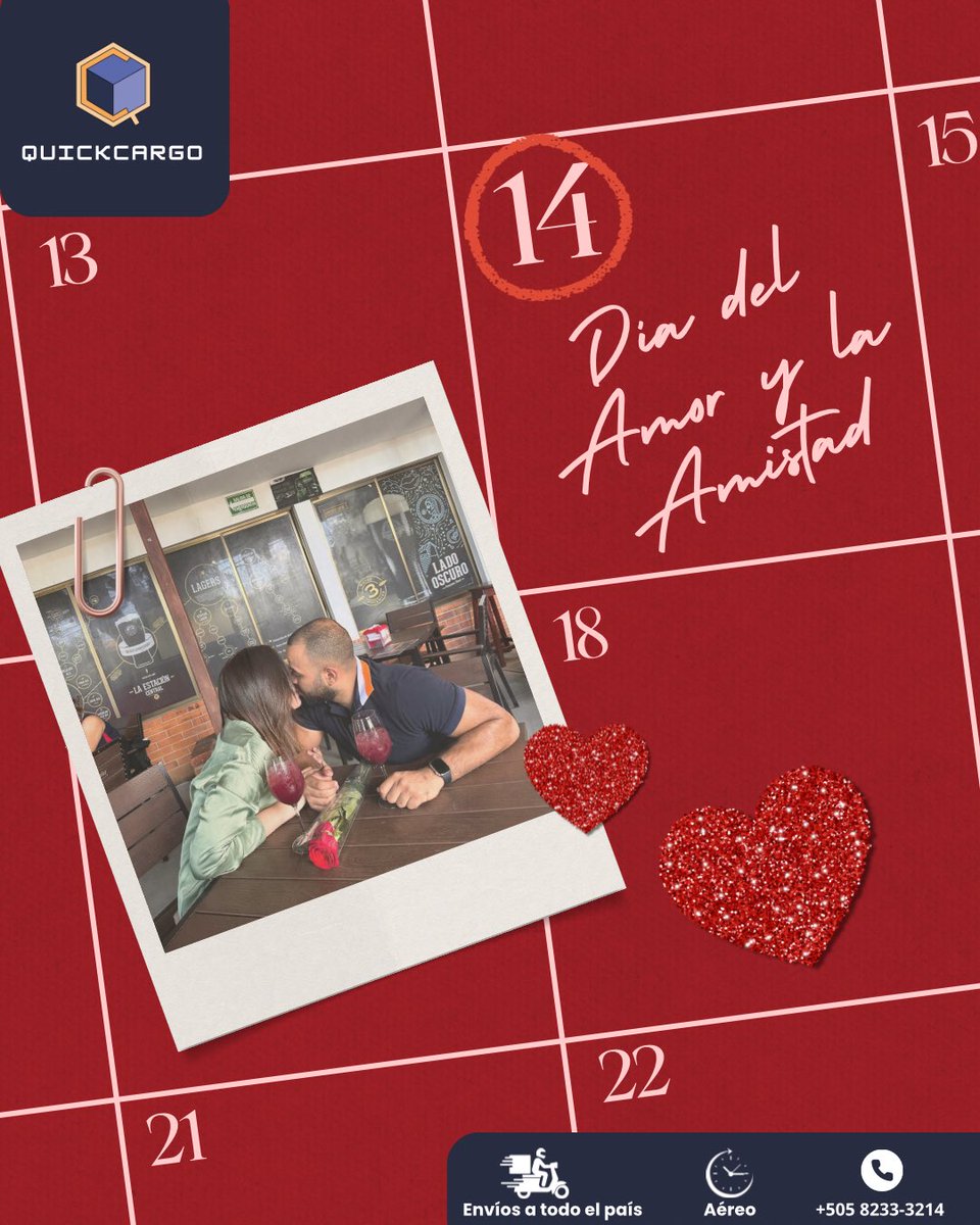 Quickcargo_'s tweet image. El amor se demuestra en pequeños gestos… y en grandes envíos ❤️✨
Este San Valentín, deja tus paquetes en manos seguras 🤝📦✈️

📲 Escríbenos hoy y envía tu detalle a tiempo
💌🚚 QuickCargo

#SanValentín #DíaDelAmorYLaAmistad #QuickCargo #EnvíosSeguros #PaquetesConAmor ❤️📦