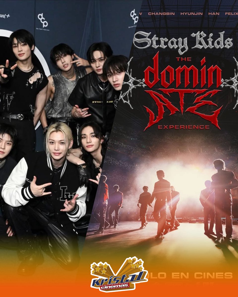 La espera terminó. 😱 La preventa de Stray Kids: The Dominate Experience ya está disponible. ‼️Asegura tu lugar y vive toda la energía del grupo en la pantalla grande.🎤
🎟️ Adquiere tus boletos en nuestra taquilla fisica (costo de boletos $150) 
🚨Estreno 5 de febrero