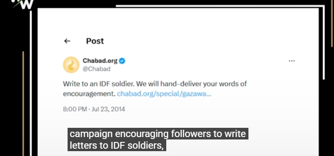 We need to know that Chabad, the group who had organised the ceremony at Bondi are staunch supporters of Israeli militarism.

They are founded by a violent extremist and celebrate the massacre and occupation of Palestinians.

2014: Chabad encouraging IDF to murder Palestinians 👇🏾