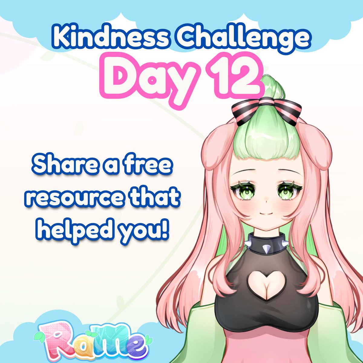 RaMe_VT's tweet photo. 🌈31 Day Kindness Challenge 🌈 

Day 12: Share a free resource that helped you! 

Maybe it can help someone else out too!! ✨ 

#31DaysOfKindness https://t.co/MHCpjWrWbY