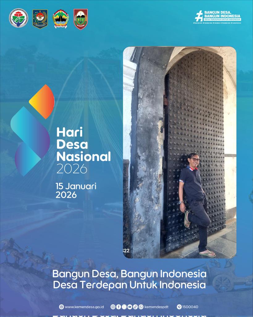 HARI DESA NASIONAL 2026
Bangun Desa Bangun Indonesia
Desa Terdepan Untuk Indonesia
<a href="/prabowo/">Prabowo Subianto</a>
<a href="/gibran_tweet/">Gibran Rakabuming</a>
<a href="/YandriSusanto/">Yandri Susanto</a>
<a href="/ArizaPatria/">Ariza Patria</a>
<a href="/kemendespdt/">#BangunDesaBangunIndonesia</a>
 <a href="/desapenusantara/">desapesonanusantara</a>
<a href="/bpsdmkemendesa/">Bpsdm Kemendesa</a>
#HariDesaNasional2026
#BangunDesaBangunIndonesia
#DesaTerdepanUntukIndonesia
#PendampingDesaHebat