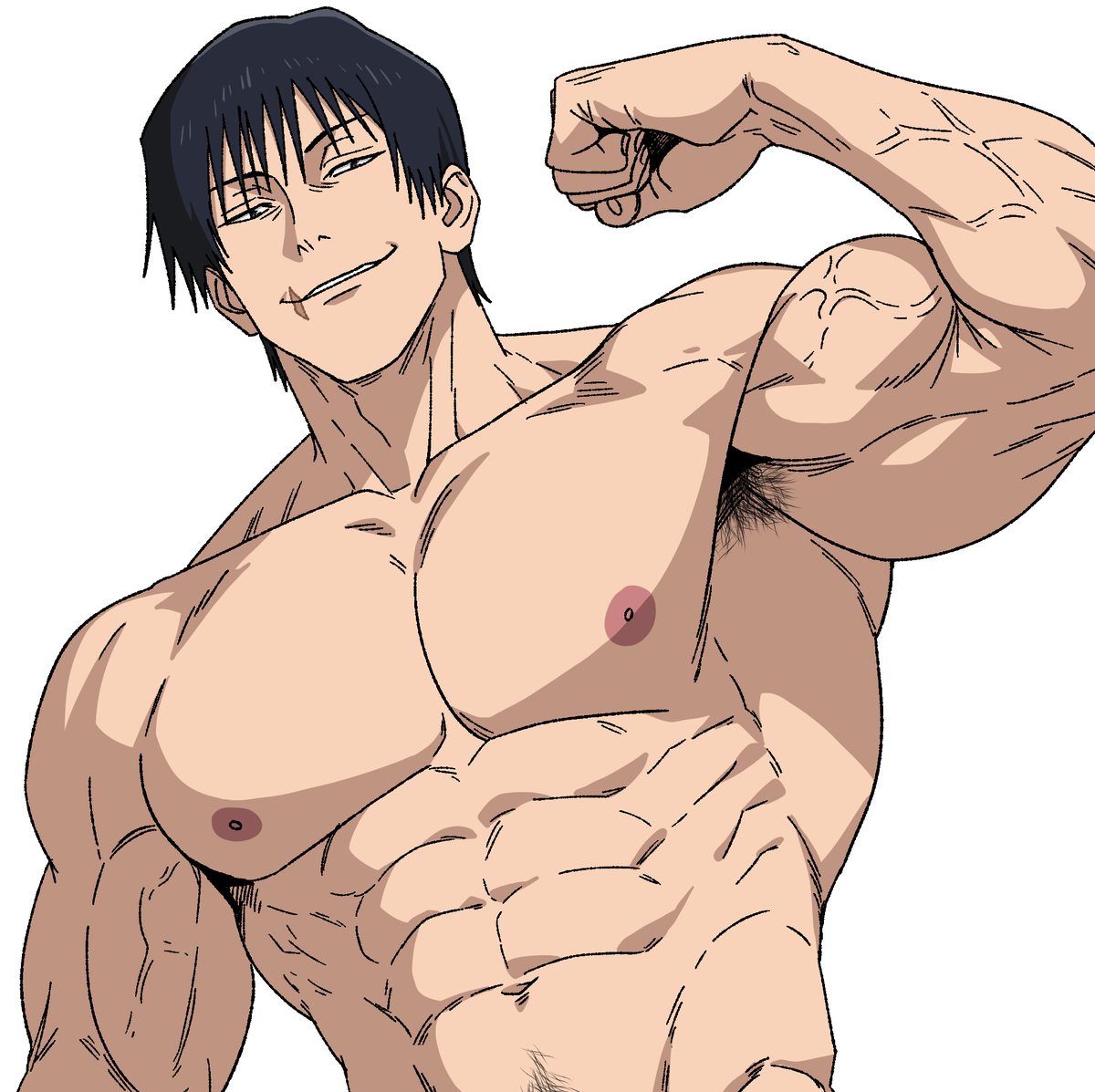 v0idzenin's tweet image. Surprise 🤯

#toji #jjk #fanart