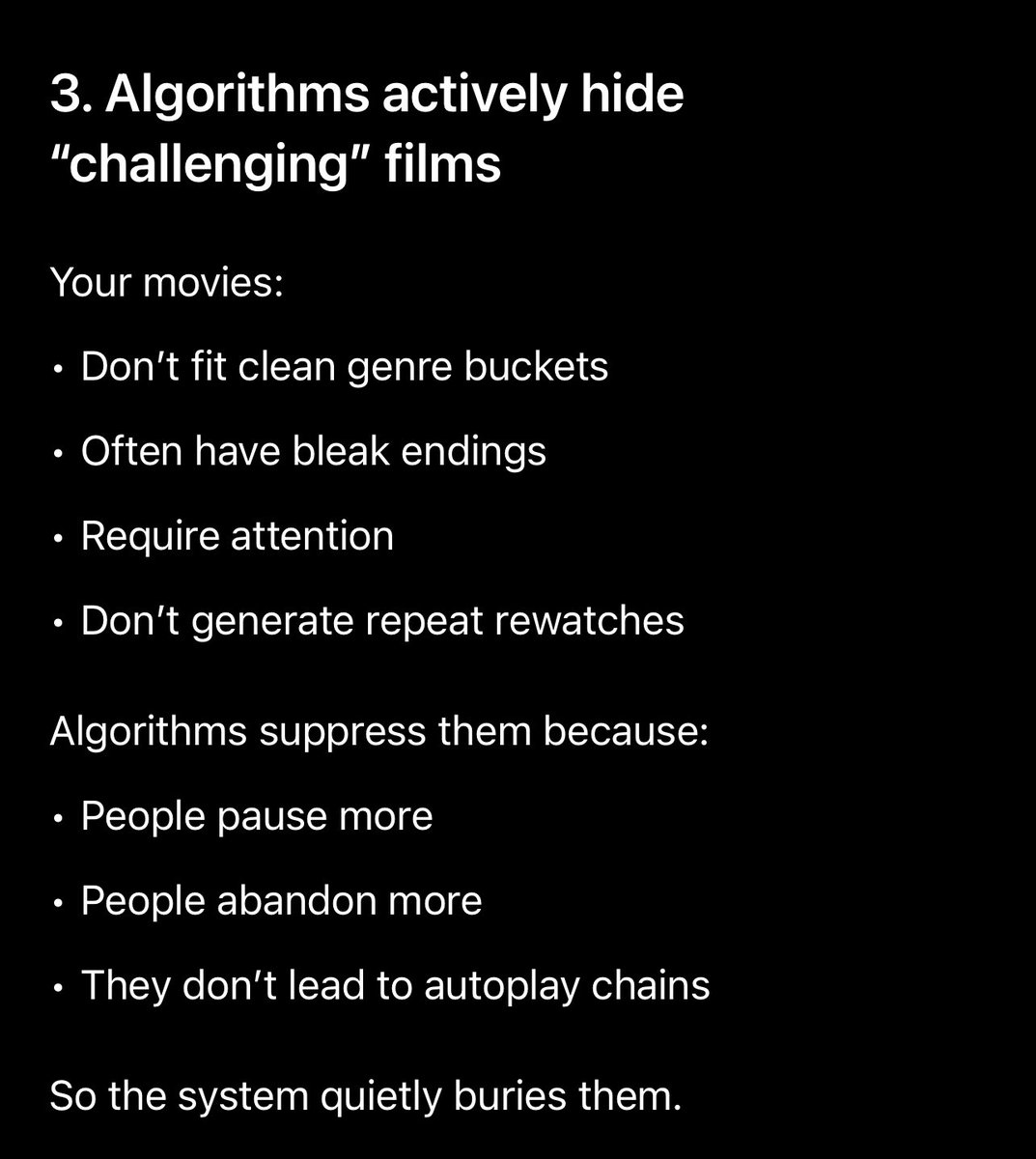 PSRhostguy's tweet image. Why can’t you find good movies on streaming services? 
Because it’s all geared towards the lowest  common denominator. We fucked it