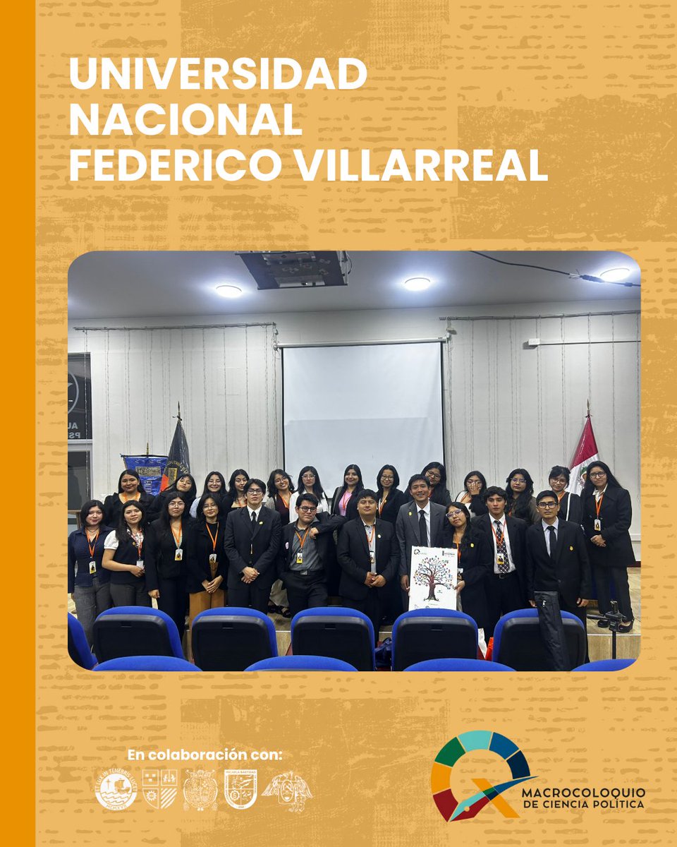 macrocoloquio's tweet photo. Recordamos lo que fue nuestra experiencia en el X Macrocoloquio en la Universidad Nacional Federico Villarreal. ✨🧡
¡Sigamos fortaleciendo el conocimiento entre universidades! 🫂
#Macrocoloquio2025 #EquipoUNFV  #ExcelenciaAcadémica https://t.co/32FmrSF9Xf