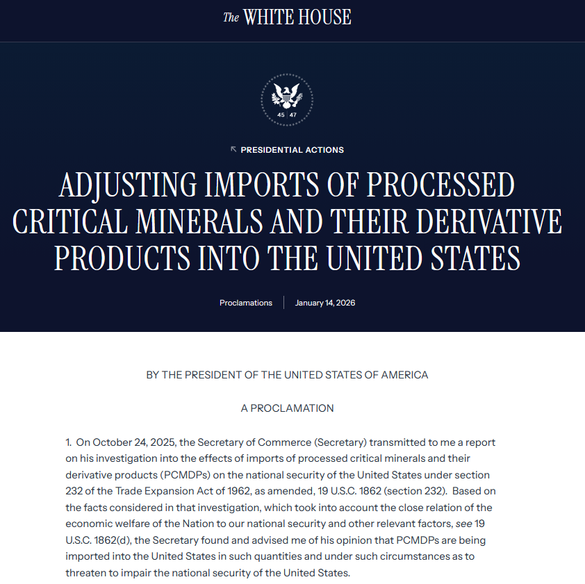 quakes99's tweet image. Pow!🌏💥🥊 Today #Trump ordered US Commerce &amp;amp; US Trade Representative to jointly negotiate agreements to address the threatened impairment of #NationalSecurity by foreign imports of #Uranium and other Processed #CriticalMinerals (PCMDPs) including setting "price floors for trade…