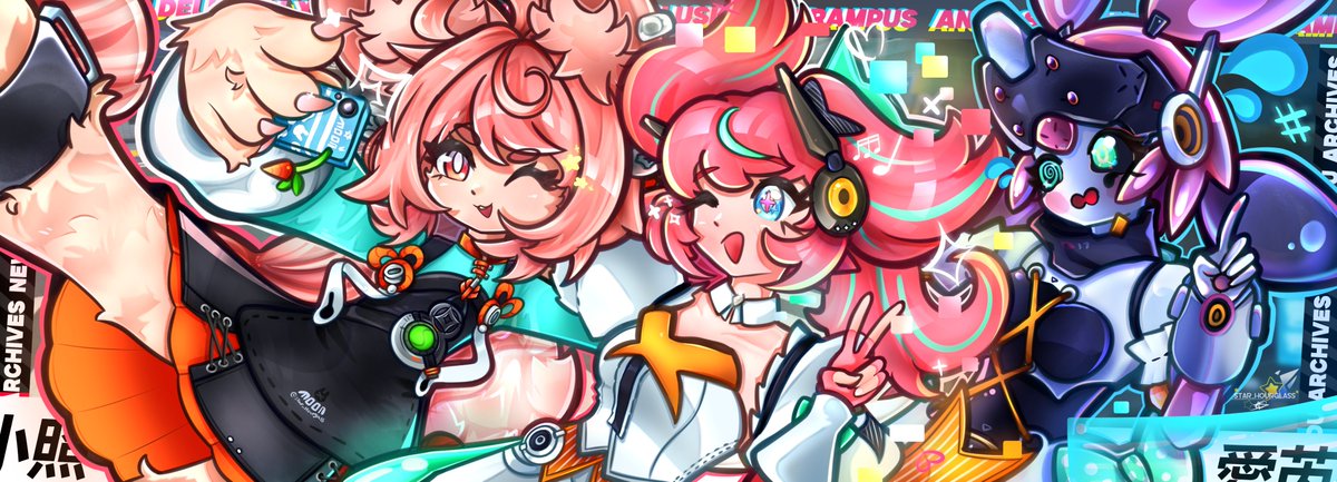 🐰#ArtofDelusion 🩷#AngelsofDelusion
🩵#AOD 🖤#ZZZero 🧡#ZenlessZoneZero

I cannot wait for the Angels of Delusion!! So I drew Aria and Zhao (maybe she's a fan) taking a selfie together!!💫