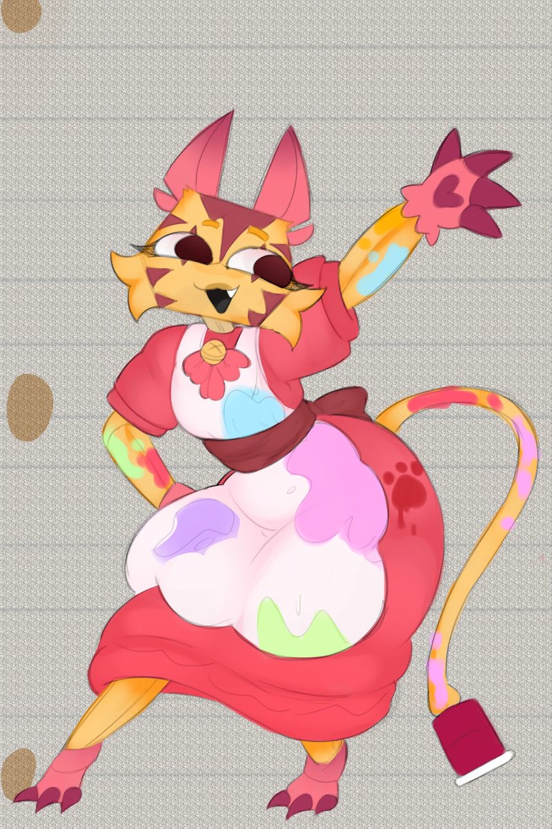 craftsnglitter's tweet image. Ehehe! Feeling really good today! ^^🖍️🐱