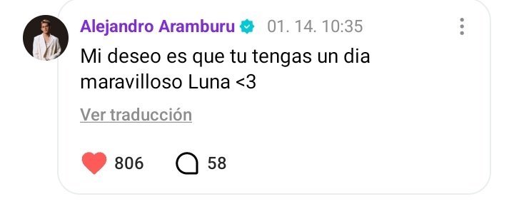 Efectivamente tuve un día maravilloso gracias a Alejandro Aramburú 💗