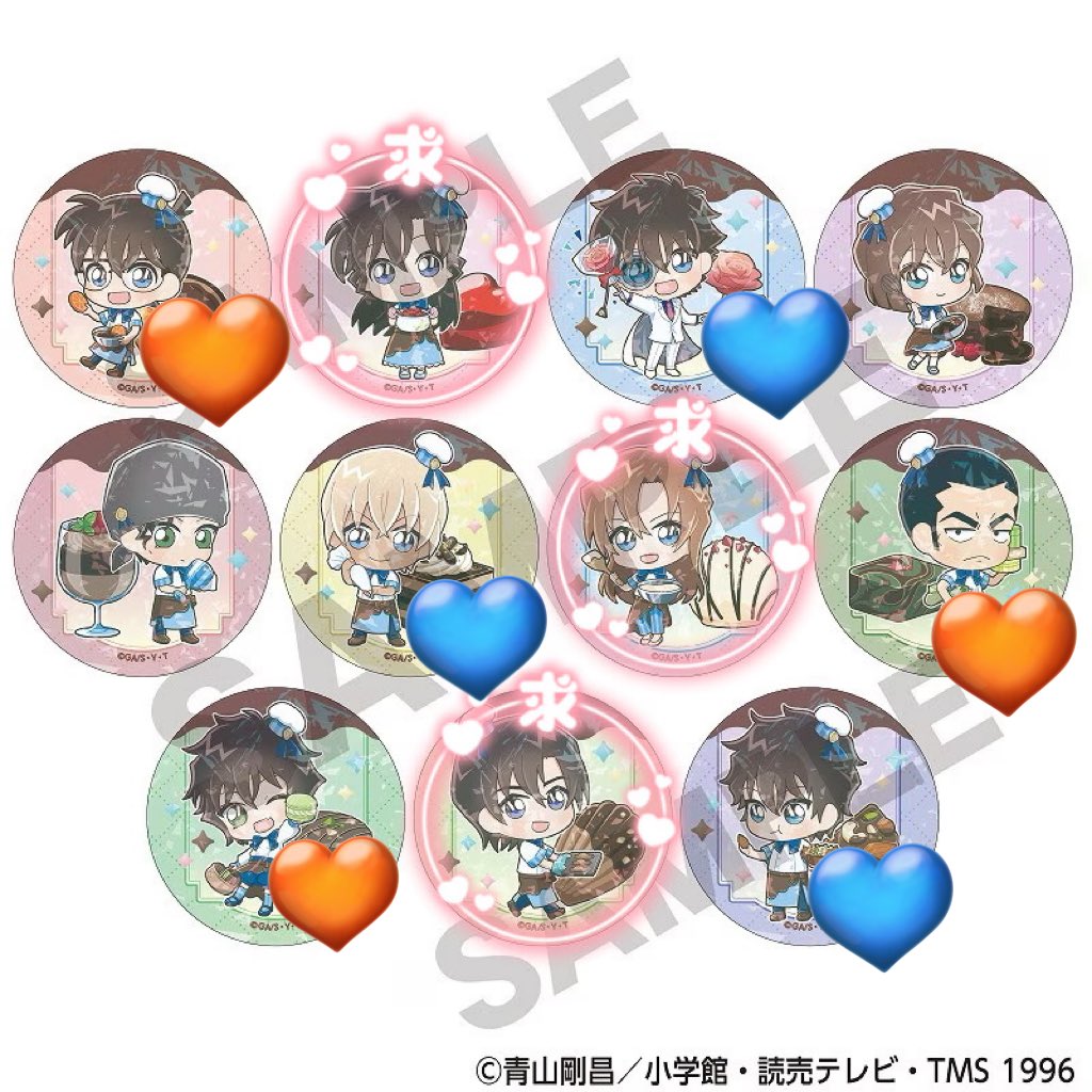 名探偵コナン きゃらペコ トレーディング ホログラム 缶バッジ