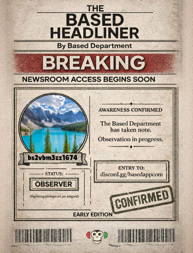 opinions stopped being just words
tools are already built around them
i joined
discord.gg/Basedappcom
 based headliner
 id
 post on x with <a href="/Basedappcom/">Based</a>
 link