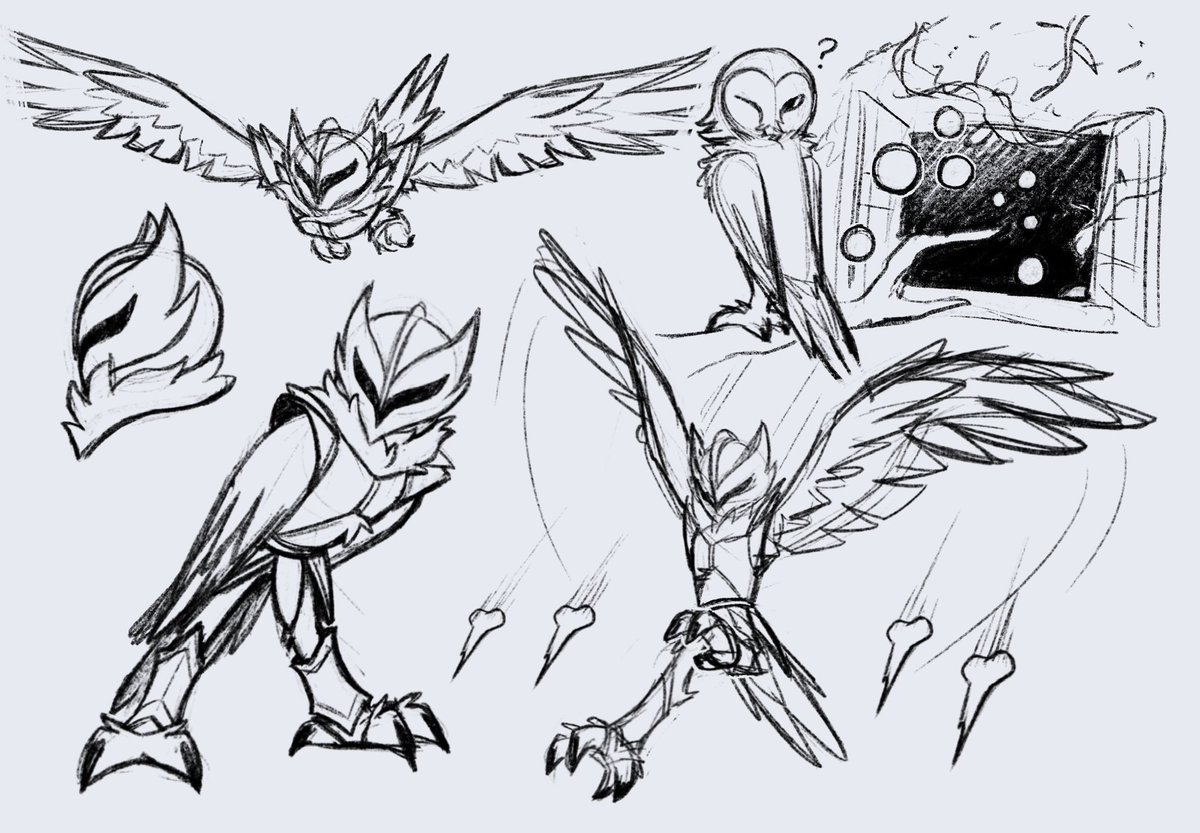 scribbspocket's tweet image. Some bird characters