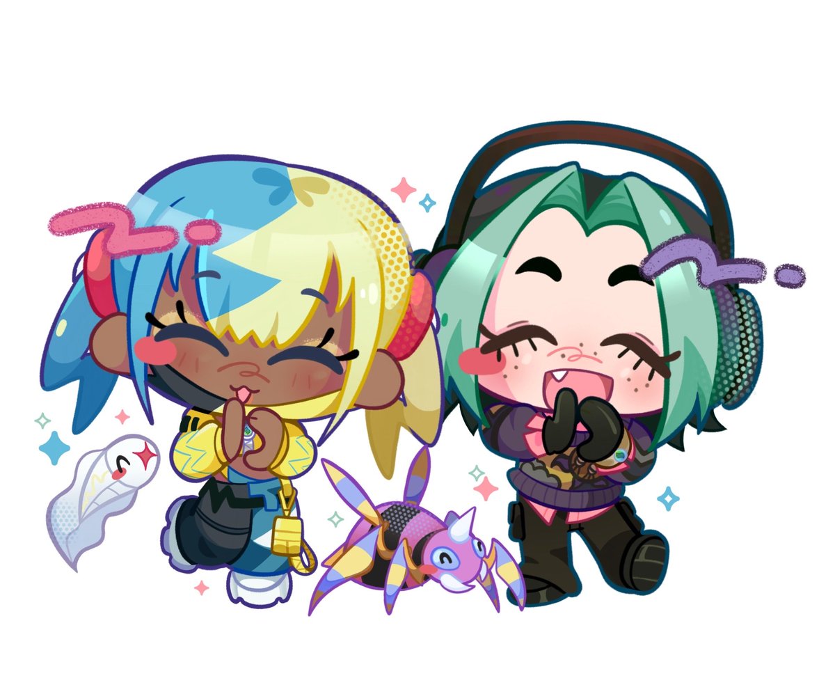 Thank you so much to <a href="/frankensdarling/">🤍 stein's wife (real)</a> for this little trade we did!!!! I'm so happy that it like, just about falls on my birthday when i receive it!!!

Az and Canari look so cute together hehehe!!!!