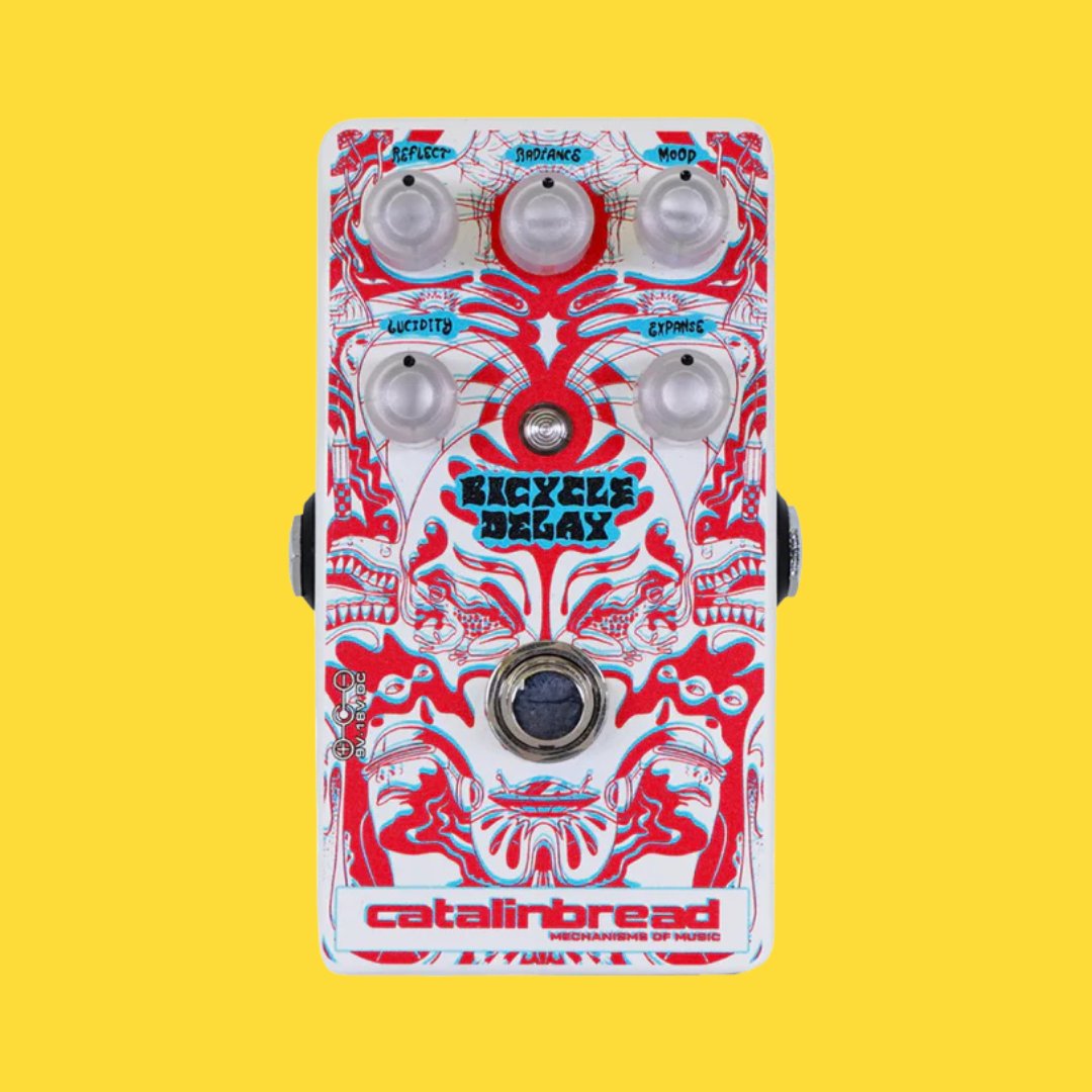 Catalinbread - Bicycle Delay 3D』 ペダルデザインをアナグリフ