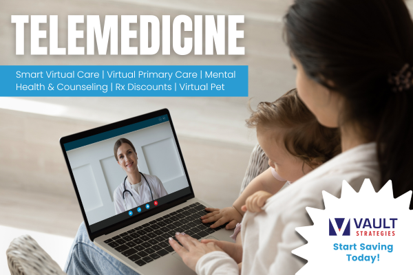 From urgent care consultations to prescription savings, <a href="/allthingsvault/">VAULT Strategies</a> brings convenience and affordability to members’ fingertips.

#telehealth #telemedicine #healthcare #employers #brokers #consultants #allthingsvault #vaultcares