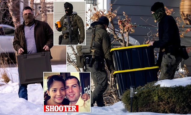 adamscochran's tweet image. Reminder he:

-Walked away
-Drove himself away
-Moved heavy boxes at his house to relocate his family

Images by the Daily Mail, showed Ross moving a large computer, wearing the same mask as when he shot Renee.

That was within 36 hours.

But yeah “internal bleeding” 🙄