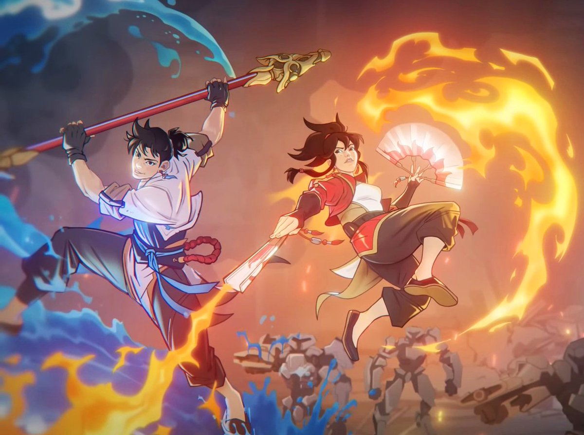 OverwatchNaeri's tweet image. Overwatch 2 New Wuyang and Anran Official Art 🌊🔥
#Overwatch2