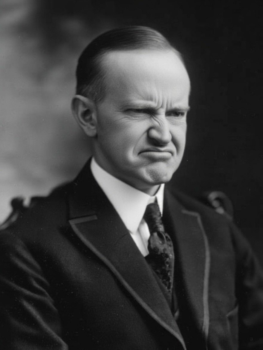BasedMikeLee's tweet image. Calvin Coolidge was one of America’s greatest presidents

He respected limits on federal power and consistently called out government excess

He’s been dead nearly a century, but his ghost keeps asking me to give him regular updates on American government and politics 

He…