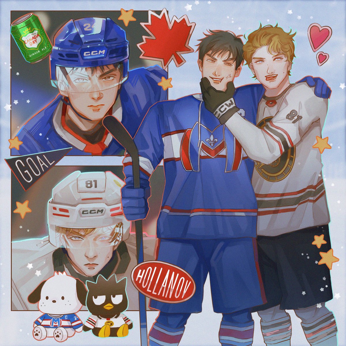 Thank you Canada ⛸️🏒🇨🇦

#hollanov #heatedrivalry #heatedrivalryfanart #shanehollander #ilyarozanov