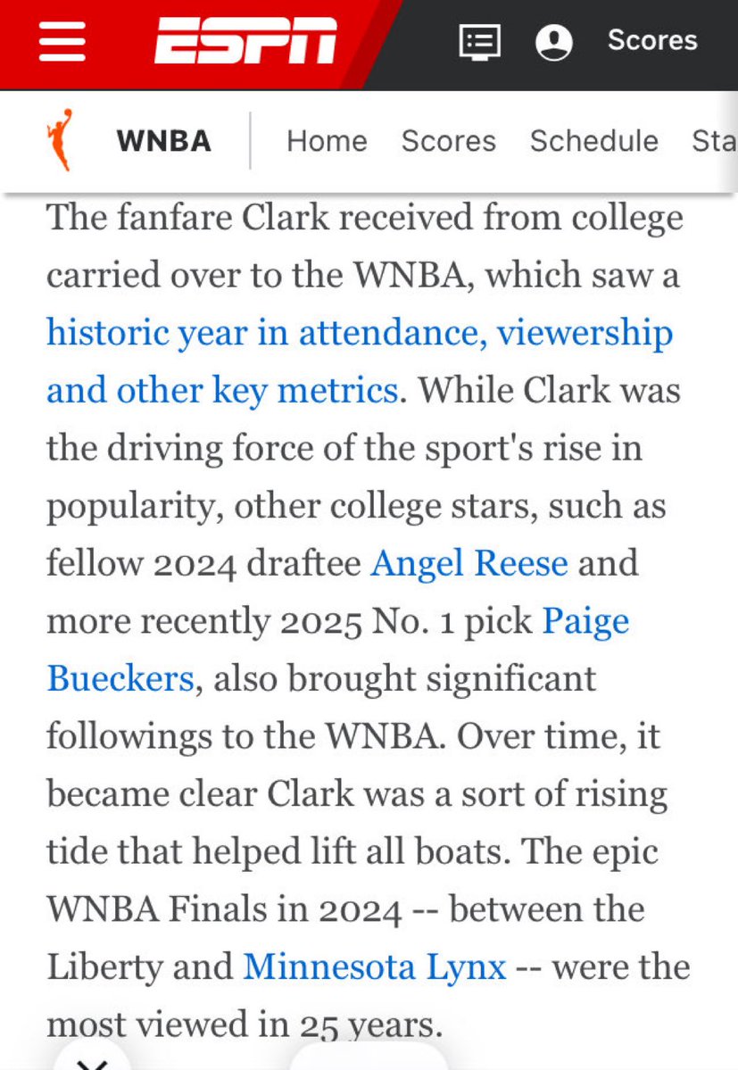 ESPN finally admits Caitlin Clark is the driving force behind the rise of the sport. Only took two seasons. 😂😂🔥🔥🔥