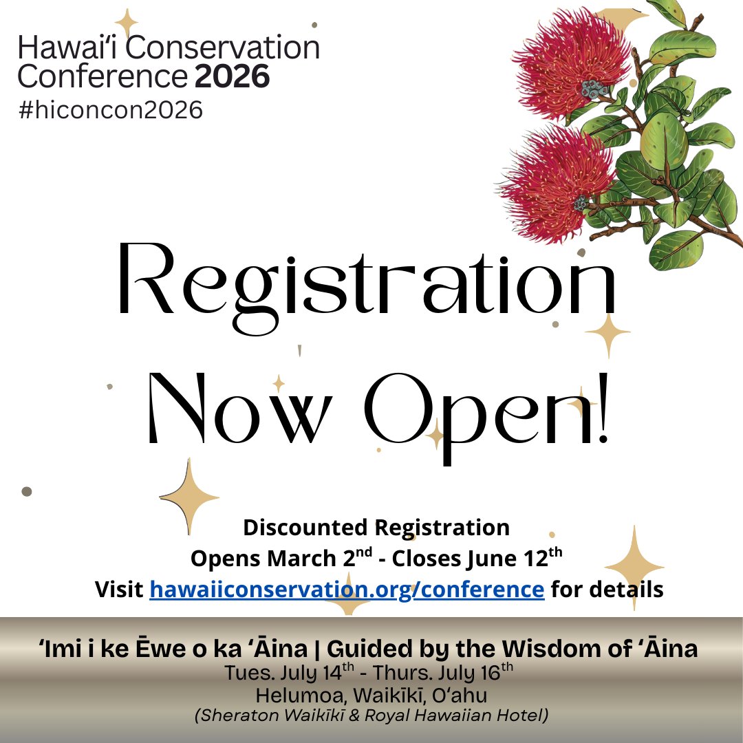Hawai'i Conservation Alliance & Foundation tweet media