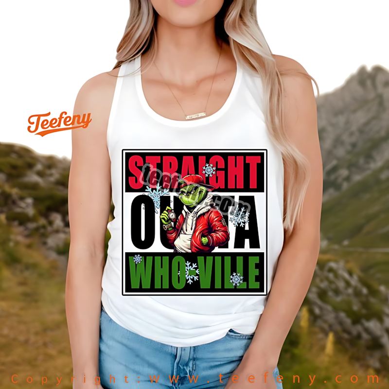 Teefenyshop's tweet photo. Straight Outta Whoville Shirt Grinch Funny Christmas Movie Gift
Claim Now: https://t.co/fdn6STpMpr 
 
 #StraightOuttaWhoville #GrinchShirt #FunnyChristmasGift #WhovilleStyle #HolidayHumor #ChristmasMovieMerch #GrinchVibes #Teefeny https://t.co/vut4eLBBJ9