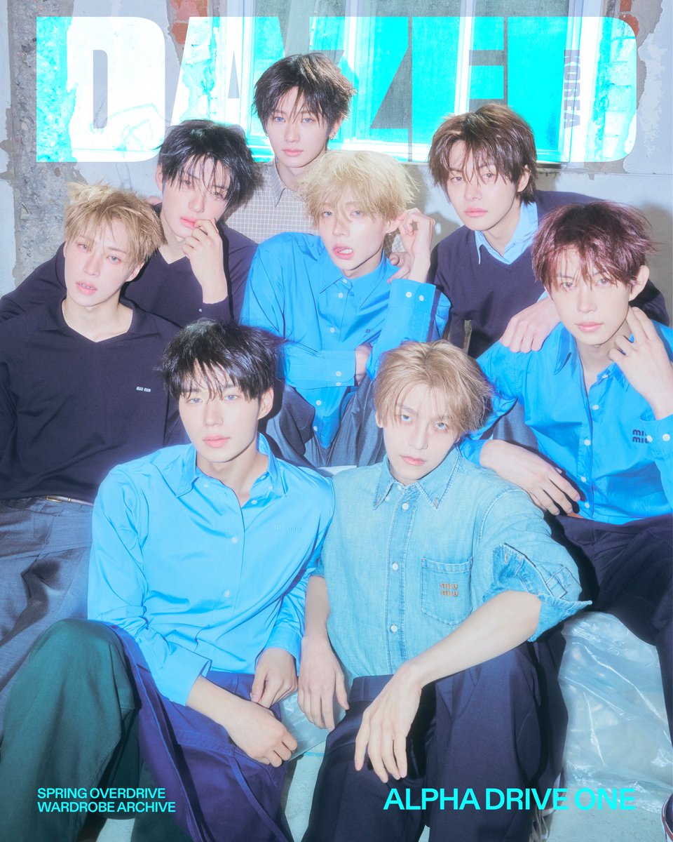 DazedKorea's tweet image. SPRING OVERDRIVE #협찬

#알파드라이브원
IN #MiuMiu
WITH @DazedKorea 

The Cover for FEBRUARY 2026 Issue of 〈DAZED〉 KOREA

알파드라이브원의 처음, 첫 커버. 기다렸던 시작, 눈 감았다가 뜰 때마다 생각나던 여덟 이름. 리오, 준서, 아르노, 건우, 상원, 씬롱, 안신, 상현.