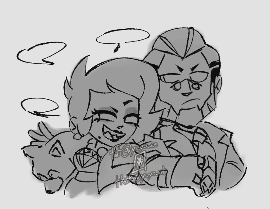 yuyo_ce's tweet image. VIVAN LOS ESPOSOS 🗣, brawl me confirmó q son canon 
#BrawlStars #BrawlStarsArt