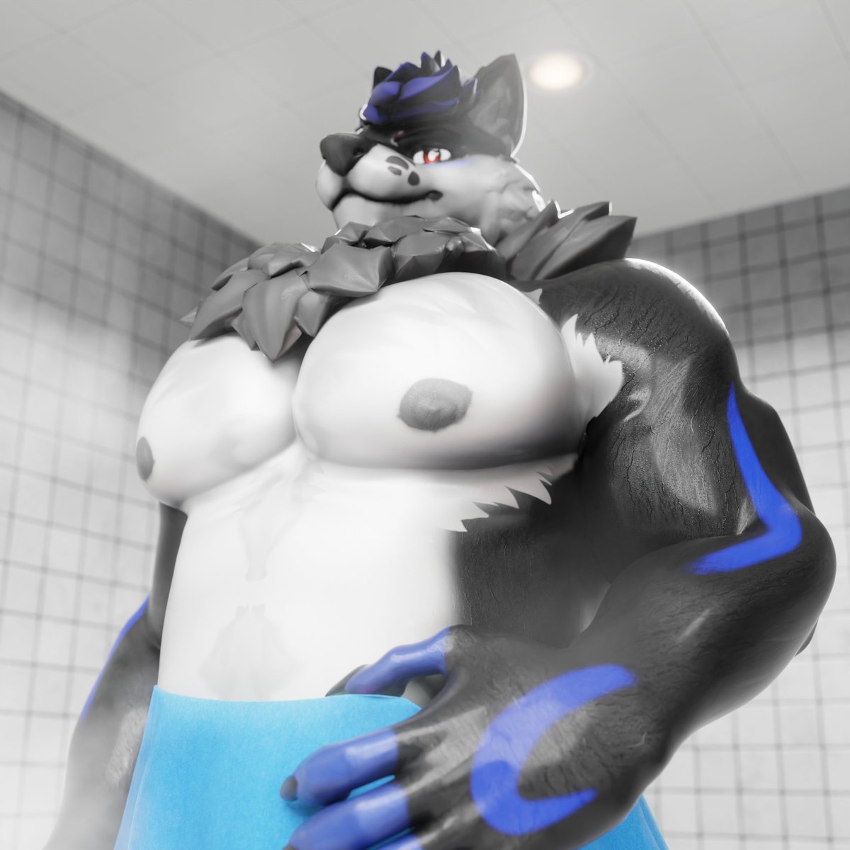 Doncheco01's tweet image. saliendo de la ducha