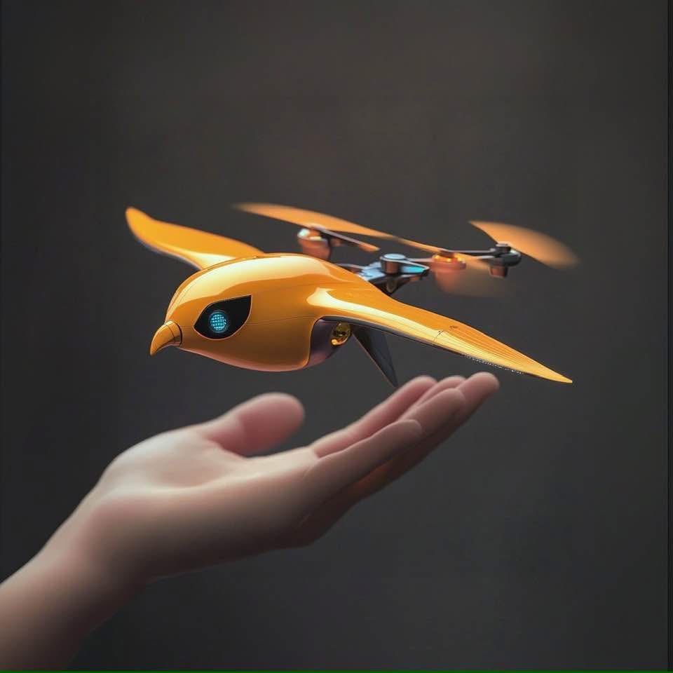 A bird-shaped drone, flying as if it belongs there.

Less machine. More presence.

Not just mobility,
but a new way to rethink how humans relate to the sky and the city.