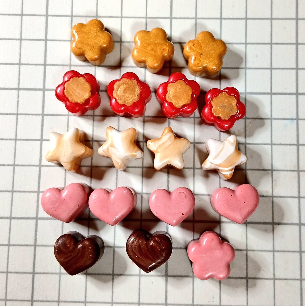 梅と星とチョコレート🌸🌟🍫
#シーリングワックス
#シーリングスタンプ
#かぼ沼　#自作ワックス