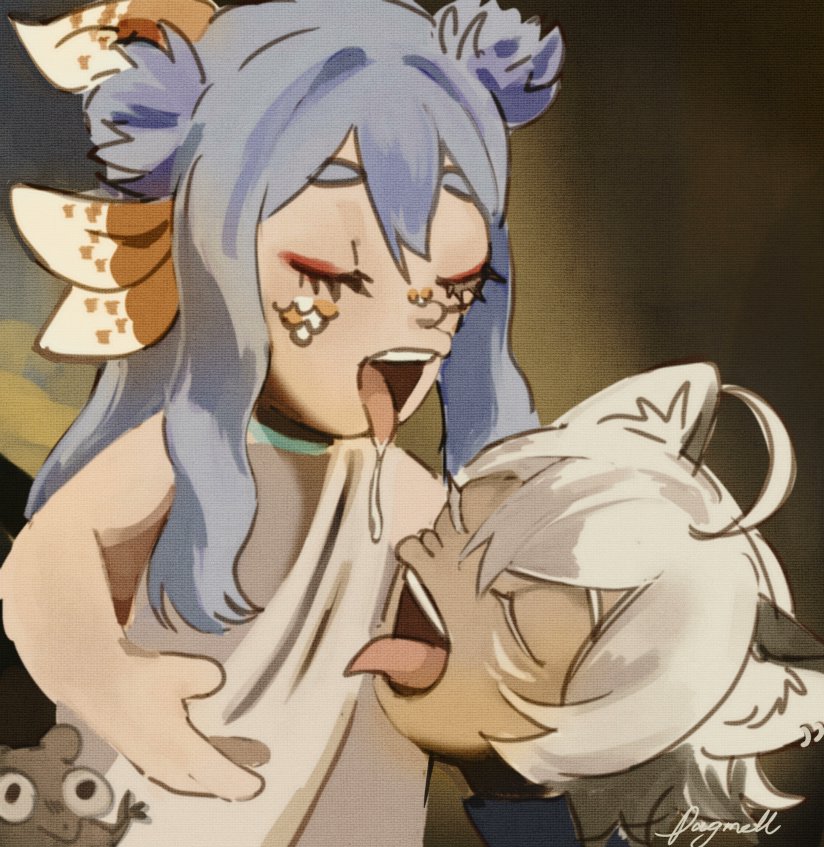 "It tastes like blueberries."
#lucksshiart #Koucks #HyoumArt