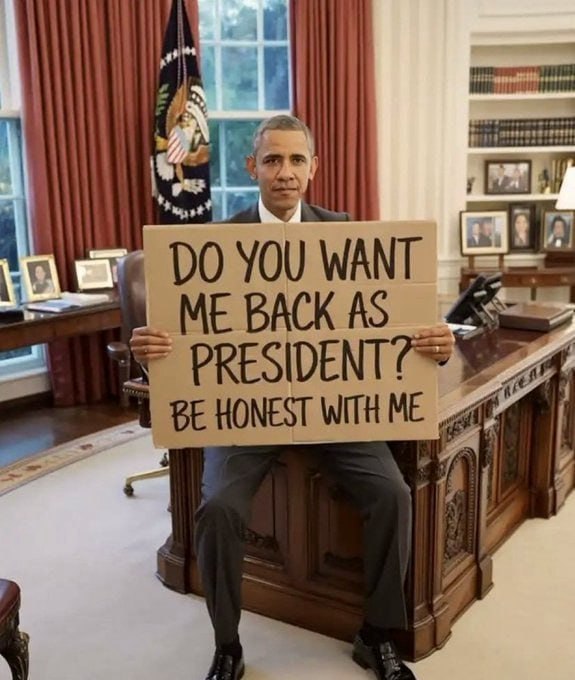 RedEagleUpdates's tweet image. Would you like to have Obama back for another Presidential term?

Be honest 

A. YES
B. NO

Everyone better answer this one correctly👆👀!!