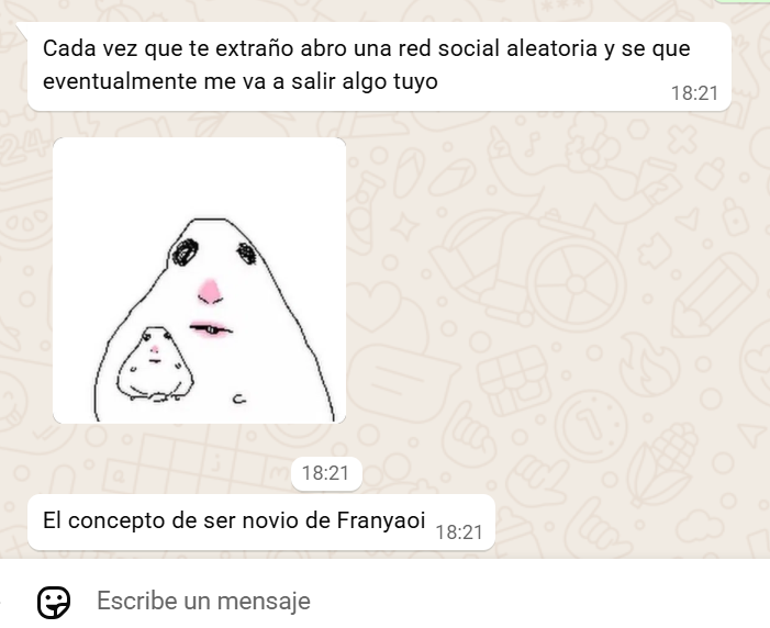 FranYaoi's tweet image. Mi novio se fue de viaje con su familia hace unos días y me mando esto dios llore