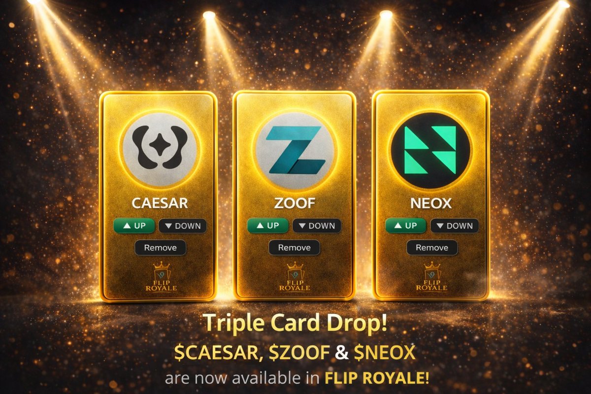 Holyfie64493280's tweet image. Predict. Flip. Earn. 🃏💎
​Fliproyale is gamifying the charts! Predict token prices using a unique card-game system and get rewarded for being right.
​No more boring dashboards—just pure strategy and rewards. 🚀
​Join the game: fliproyale.xyz 
Be sure to use FLIPHUB code