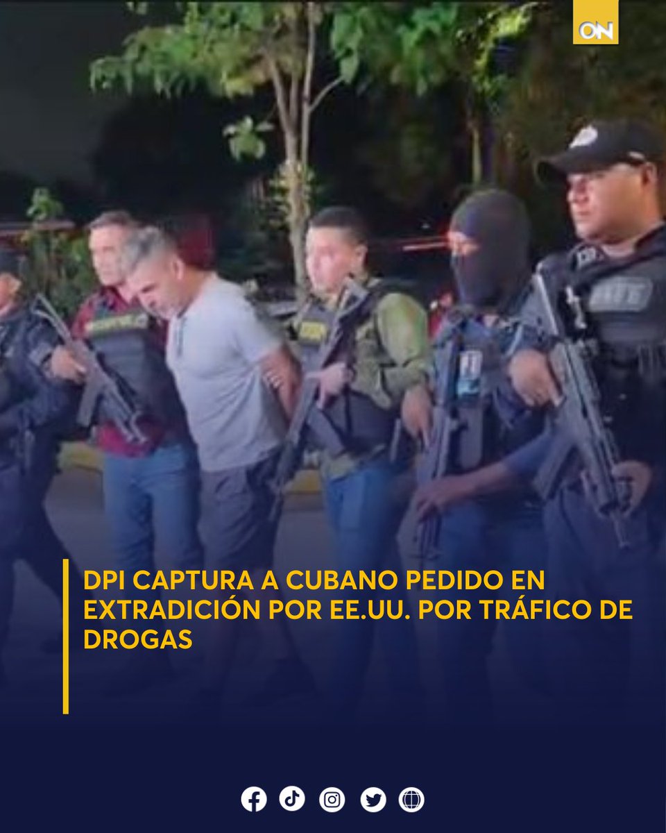 11_Noticias's tweet image. 🟡 | La DPI capturó en San Pedro Sula al ciudadano cubano Jorge Marcelo Manso Gonzales, solicitado en extradición por EE.UU. acusado de tráfico de drogas. Más detalles aquí 👉 oncenoticias.hn/nacionales/dpi…

#DPI #EEUU #Extraditable #Captura
