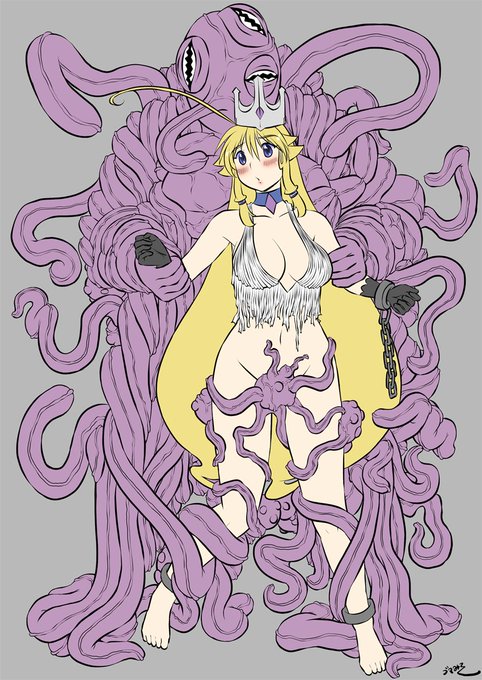 どすこいマン🪱🐙と戯れの時間がはじまる・・・
不安げに見上げるアンドゥルメダ👑 