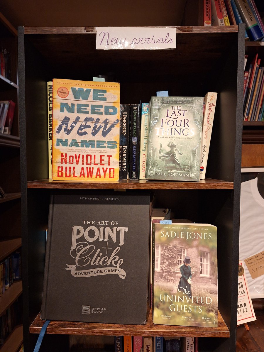 📚 New arrivals this week:

 We Need New Names – NoViolet Bulawayo
 The Last Four Things – Paul Hoffman
 The Art of Point + Click Adventure Games
 The Uninvited Guests – Sadie Jones

#infinitybooksjapan #tokyo #usedbooks #洋書 #古本