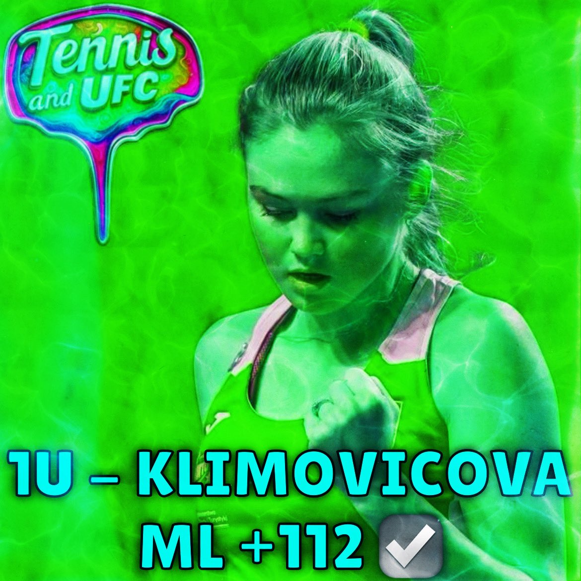 TennisAndUFC's tweet image. 1u - Klimovicova ML +112 ☑️

Watched Linda a bit in person at the #USOpen this year and can confirm she’s a baller 🔥🎾

Greet Minnen got ROCKED and we cashed big yet again 👨‍🔬📈

#AusOpen #GamblingX