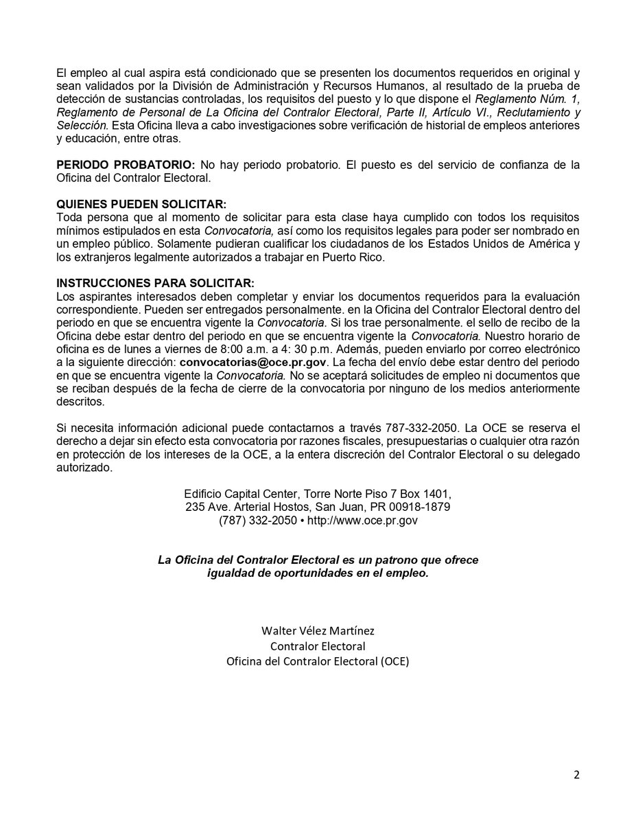 Oficina del Contralor Electoral tweet media