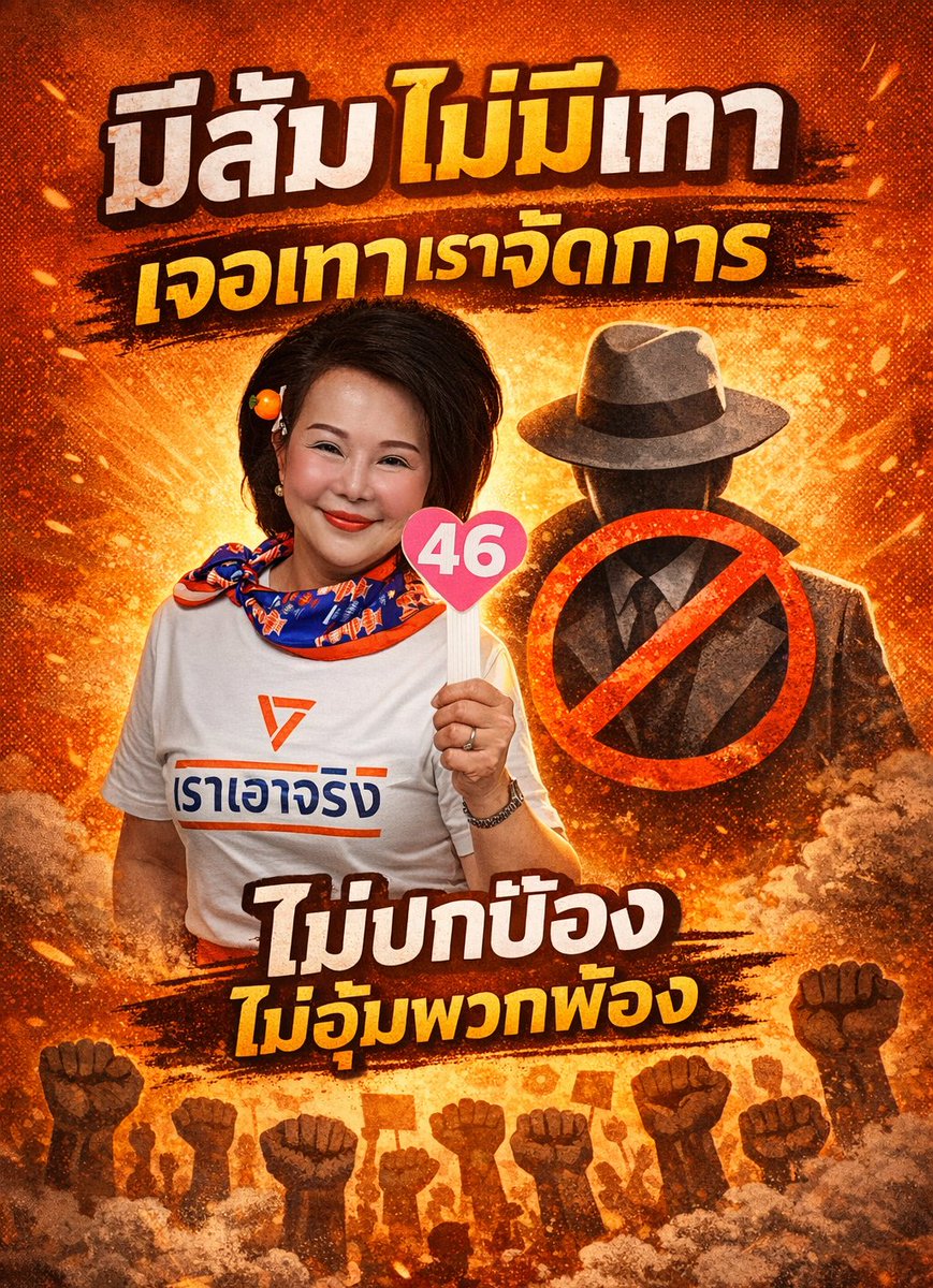 เปิดเผย โปร่งใส จริงใจ ไม่อุ้ม
Live❗️หัวหน้าพรรคประชาชนแถลงด่วนทันทีที่ได้รับทราบข่าวผู้สมัครสส.จ.ตากกถูกกบช.สอท.ควบคุมตัวกรณีที่ถูกกล่าวหาว่าเกี่ยวพันเวปพนันออนไลน์ ย้ำให้ดำเนินคดีตามกม.
ชม Live 👇
facebook.com/share/v/1CyNgk…

พรรคประชาชนมีแนวทางปฏิบัติที่ชัดเจนว่า