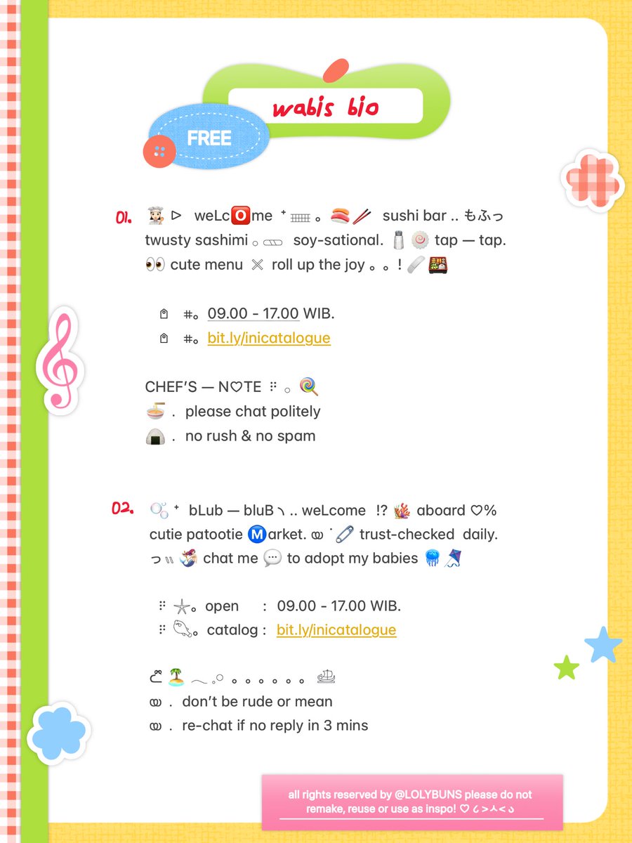 LOLYBUNS's tweet image. ⠀⠀⠀
Ი⑅𐑼  %  a  repost,  please ? . .  🍏♡
heartfelt  thanks :   。。✏️ 𓏮   ⎯⎯⎯
🎹 𓂃˚ ᩠ ᓚ to  @lifaces  for  spreadin’
..  ノ kindness  thru  these  wabis bio

꩜﹒check the alt for claim info.  💬
⠀  ╰────────  t.  #zonauang
⠀⠀