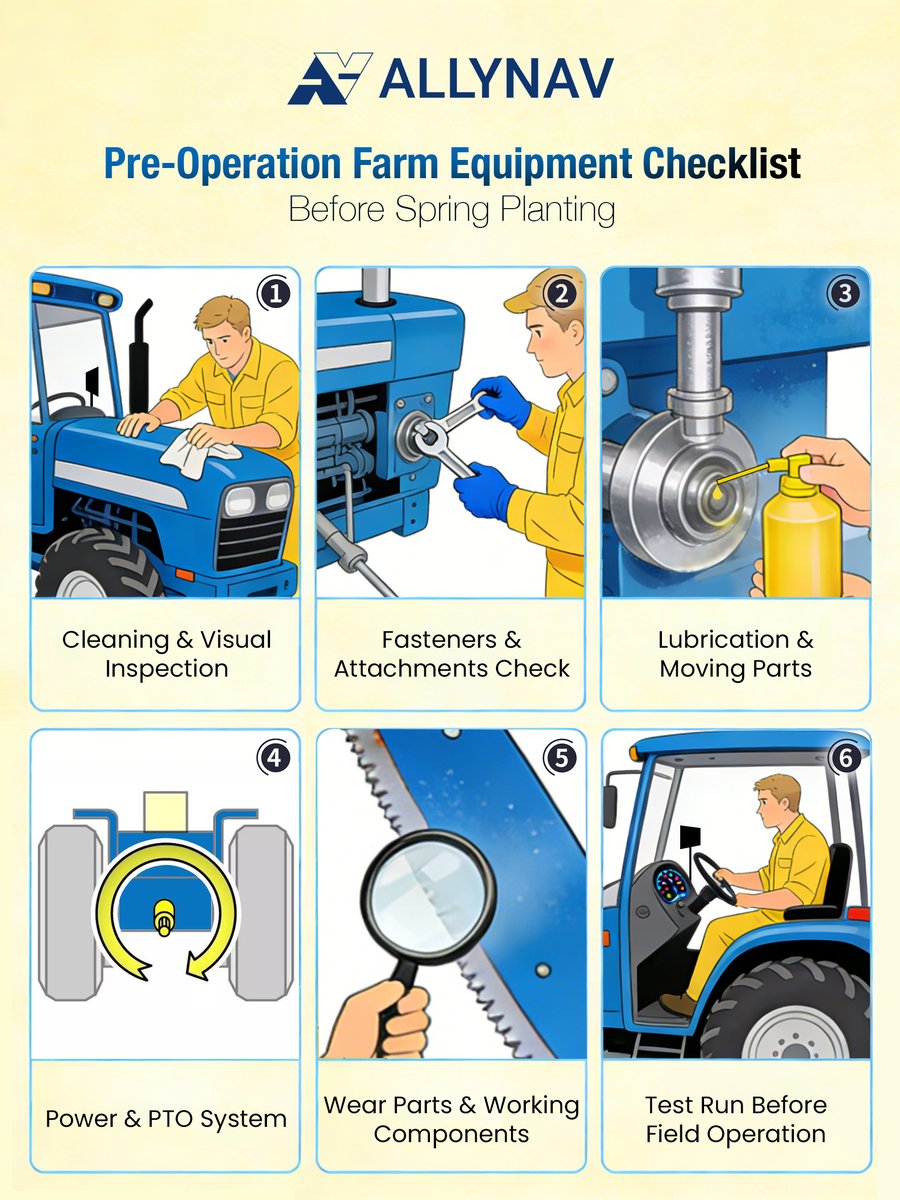 🌱🚜 Before Spring Planting, Get Your Equipment Ready!

A successful season starts with a simple check.
A little preparation now can make a big difference once planting begins.