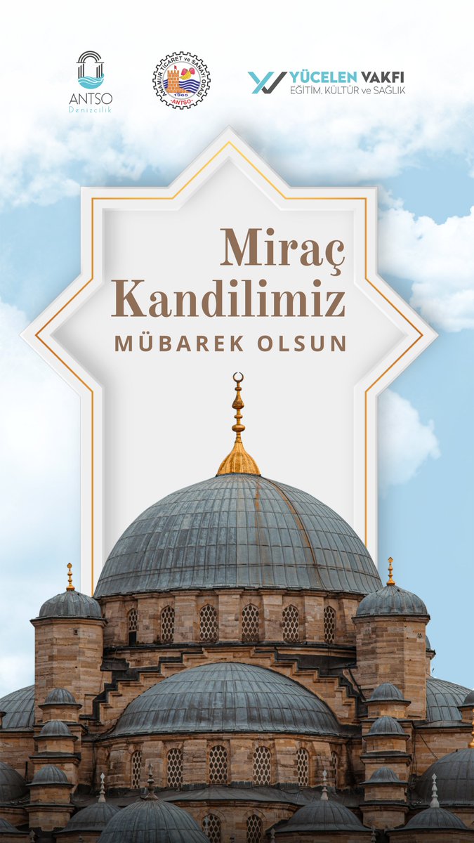 Miraç Kandilimiz Mübarek Olsun.