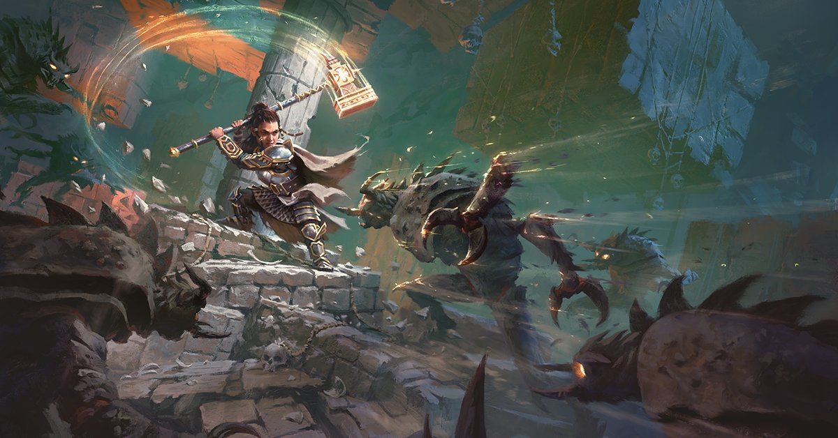 New Unearthed Arcana playtest introducing four new subclasses:

🥋Warrior of Mystic Arts (Monk)
🛡️Oath of the Spellguard (Paladin)
🃏Magic Stealer (Rogue)
👻Vestige Patron (Warlock)

Link to full blog post and survey below.
Highlights in 🧵1/6