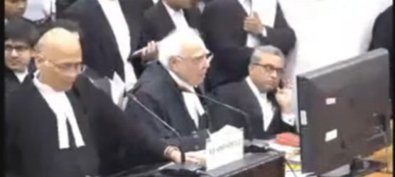 sach75's tweet photo. watching live streaming from Supreme court of India. Why always we see these two always against the interest of the country? #supremecourt2027 https://t.co/UsrMMnxIqi