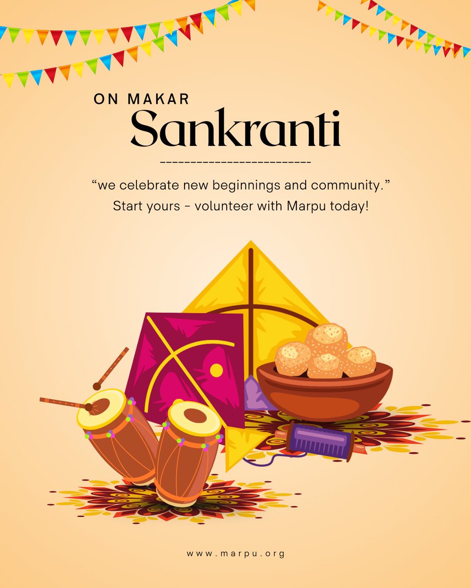 marpufoundation's tweet image. Makar Sankranti brings new joy and brighter days to all of us. 🌞

#marpufoundation #makarsankranti2026🫶🔥🪁❣️ #positivechanges #volunteer #spreadjoy