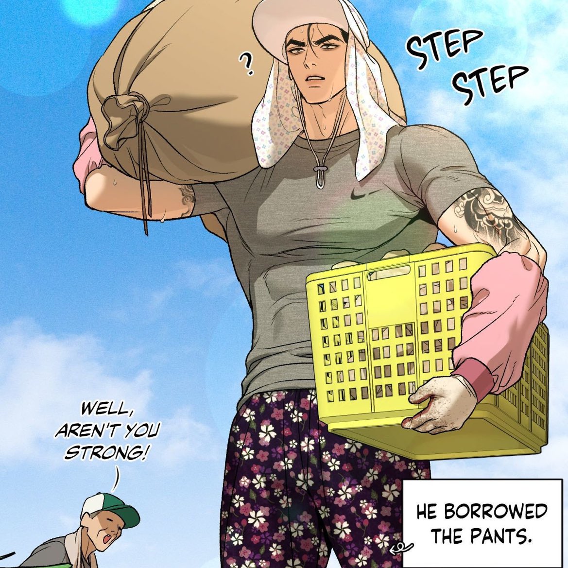 Tia___56's tweet image. It’s really sweet that Jaekyung has a soft spot for the elderly people because the first person who showed him affection was his director’s mom 
#Jinxmanhwa #징크