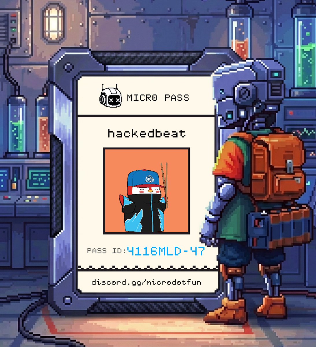 I just generated my Micro Pass! Generate yours now and enjoy the benefits of the @Microdotfun ecosystem at discord.gg/microdotfun