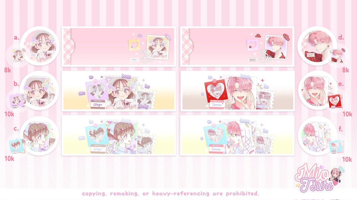 Miotsuri's tweet image. Boleh minta bantu repostnya? Sankyuu! :3

Haaai, aku ada 8 layout ready stock Utage dan Tamon dari anime Tamon's B-Side nih. Bisa langsung ditake sekarang juga yaa. Mari jajan! 😼

#zonauang #zonajajan